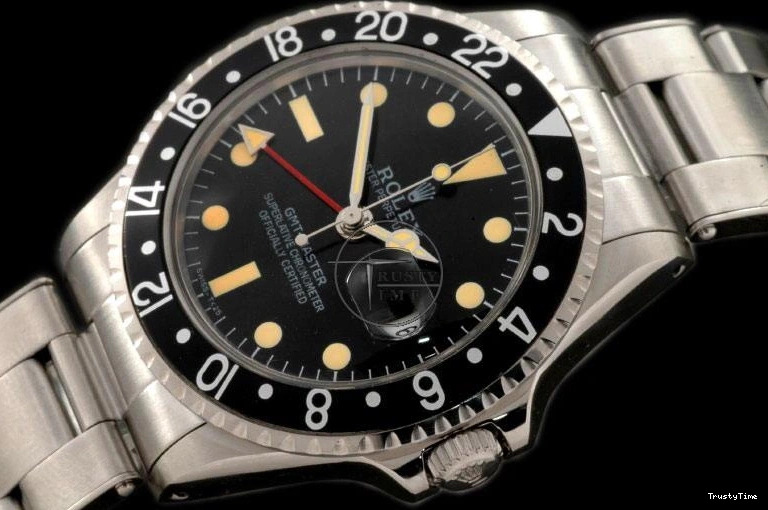 0211 ROLGMT016C – Vintage GMT SS Black Bezel Swiss Eta 2836- Versatile 962